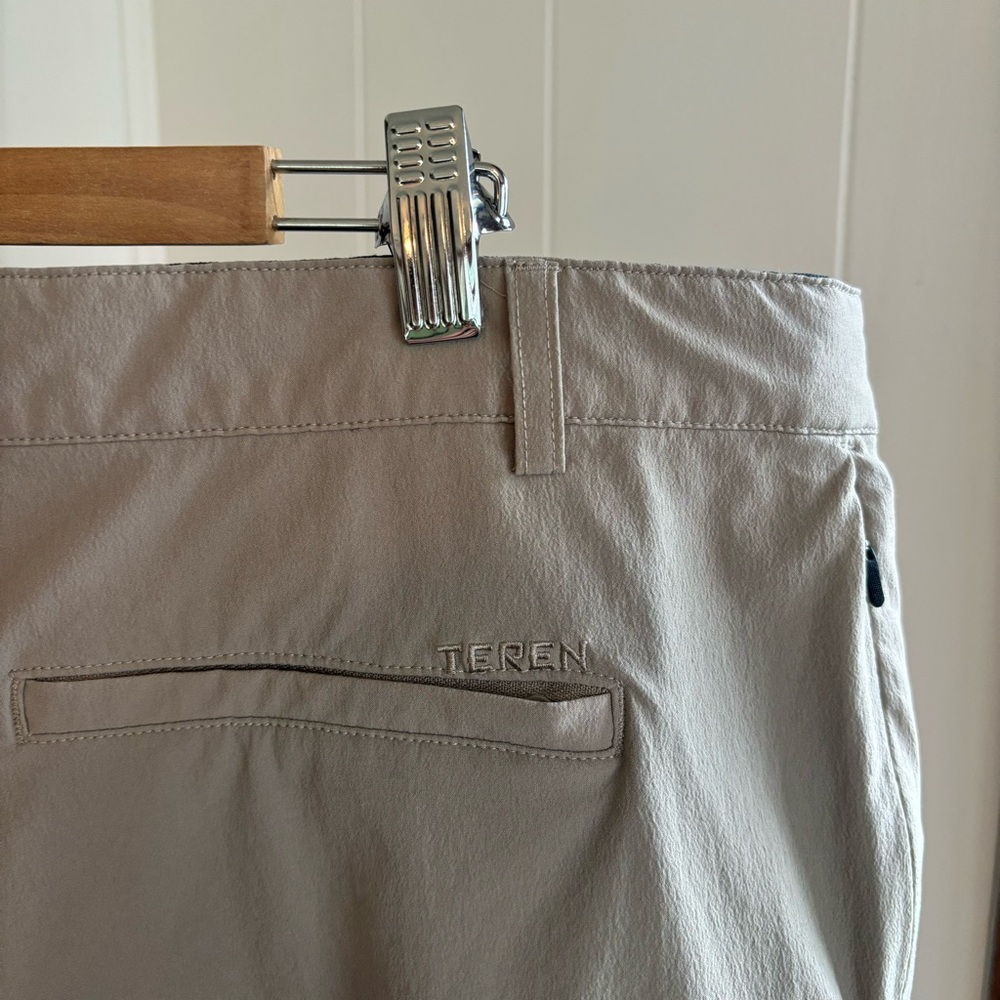 Teren No Fly Zone Outdoor Performance Golf Hiking Beige Pants Mens 40x30 *NOTE